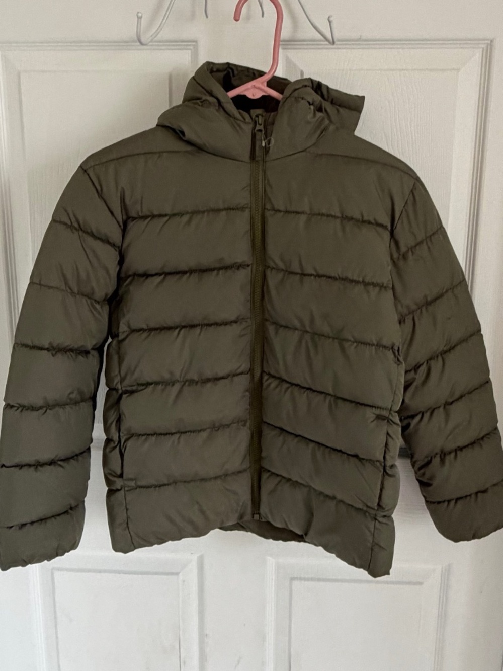 Children's Place Olive Green Winter Jacket Size Youth Large 10/12